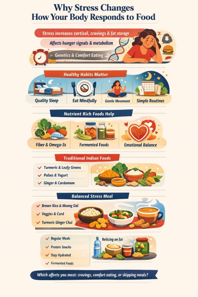 𝐖𝐡𝐲 𝐒𝐭𝐫𝐞𝐬𝐬 𝐂𝐡𝐚𝐧𝐠𝐞𝐬 𝐇𝐨𝐰 𝐘𝐨𝐮𝐫 𝐁𝐨𝐝𝐲 𝐑𝐞𝐬𝐩𝐨𝐧𝐝𝐬 𝐭𝐨 𝐅𝐨𝐨𝐝