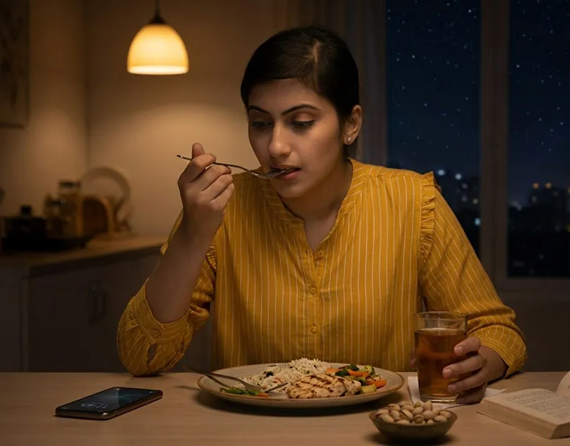 Late meals and digestion under stress mob