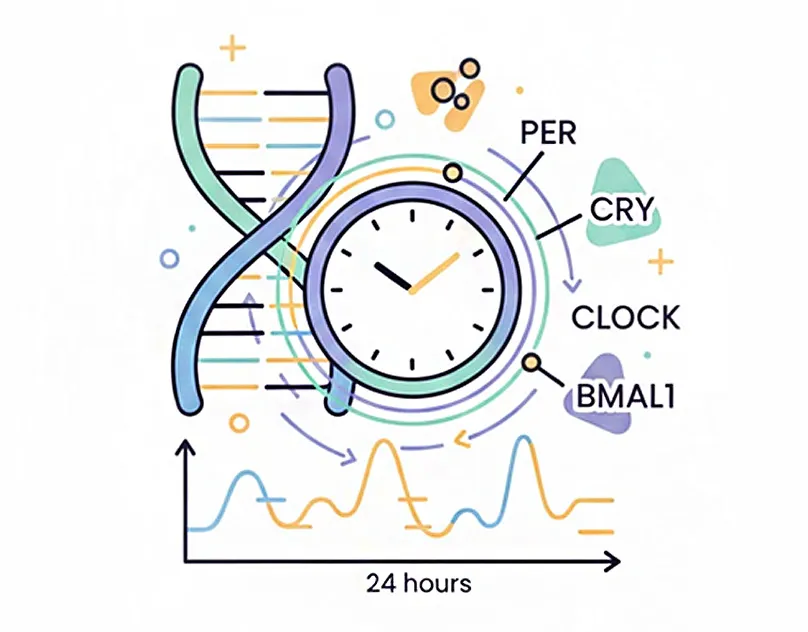 What circadian rhythm genes regulate