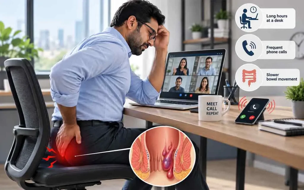 Desk jobs more challenging for Piles