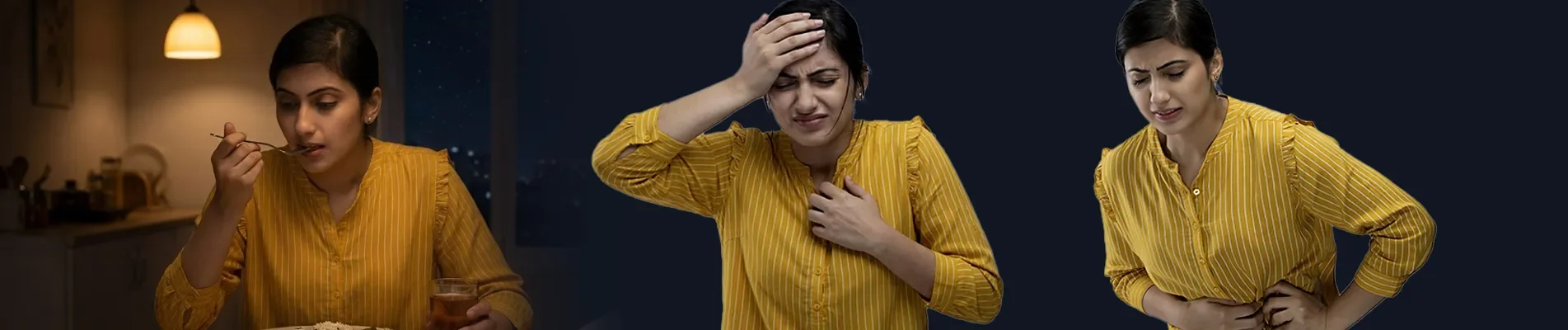 Late meals and digestion under stress